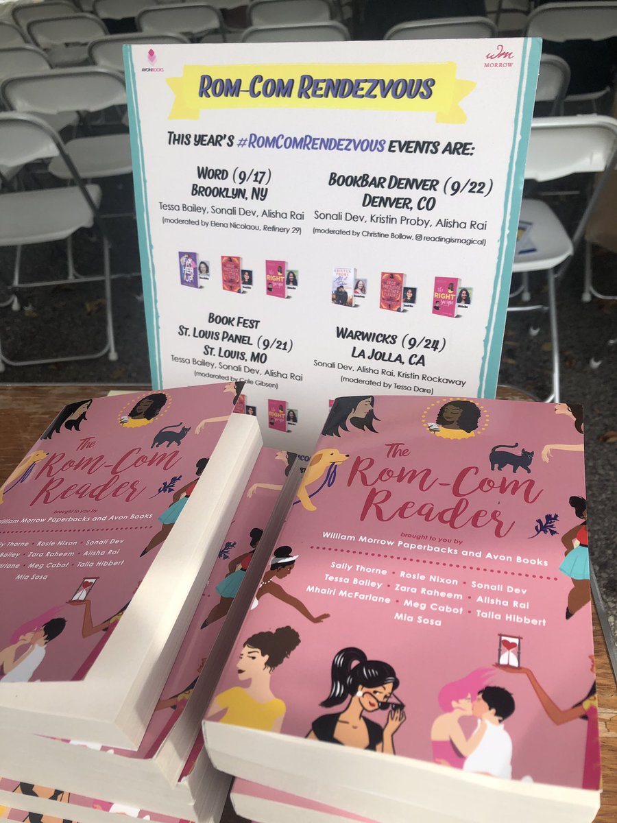 STLcwescene's tweet photo. Gearing up for #romcomrendezvous at #BookFestSTL in the #CWEscene. π 4 pm at the McPherson Tent! @LeftBankBooks https://t.co/vf8rX35LBa