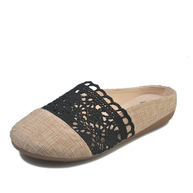 Women Canvas Non-SlipFlat Bottom SandalsSlippers - elegantshoegirl.com/product/women-…