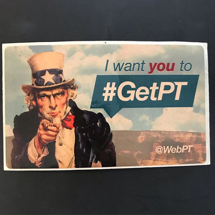 WebPT's tweet photo. Dr. Brendan Sullivan believes that PTs need to bolster the #GetPT and #ChoosePT movements by attending public forums, speaking up, and teaching legislators about the value they provide patients. #AscendEvent https://t.co/TD6FPZXiul