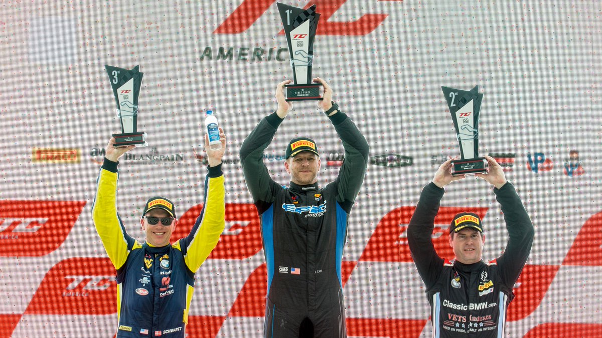 BMWMotorsport's tweet photo. TC America✋🏻
1-2-3 win🏆 for the BMW M240i Racing (TC class).
P1️⃣: James Clay, Copart / BimmerWorld Racing
P2️⃣: Toby Grahovec, Classic BMW
P3️⃣: Johan Schwartz, Rooster Hall Racing
Congrats! Great job!💪🏻#BMWMCustomerRacing #BMWSportsTrophy https://t.co/CJ7J8vKOZy