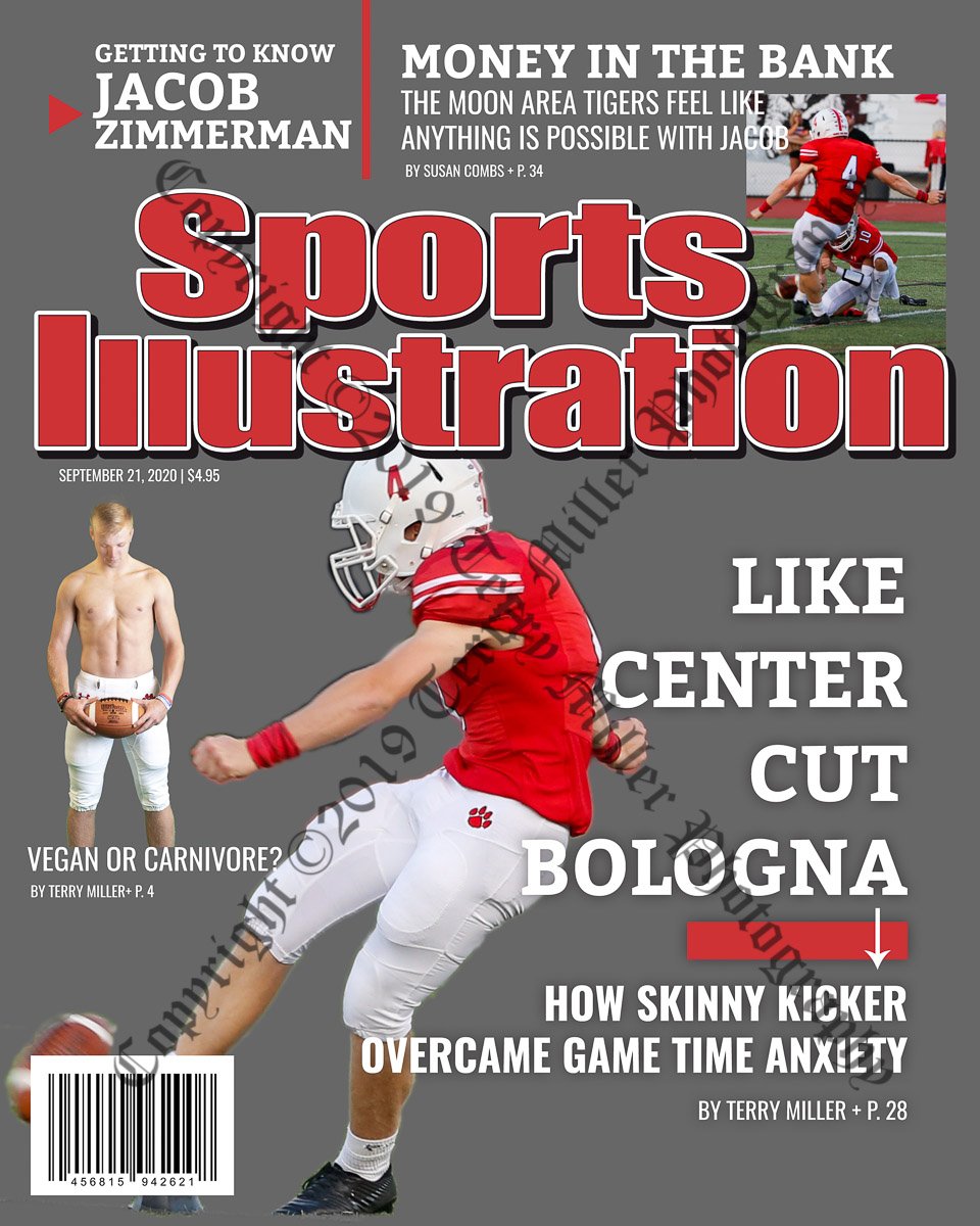 Rumors are true and Jacob Zimmerman is a Sports Illustrated feature this month. <a href="/Moon_Football/">Moon Tigers Football</a>. Now if anyone knows how to tag Jacob, please do it for me.