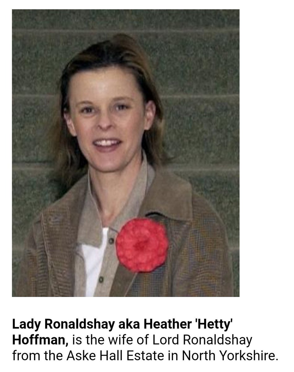 Heather 'Hetty' Hoffmann, now Lady Ronaldshay, is a close friend of Ben Holland-Martin. Together with Epstein listee Cazzy Neville, she was wooed by Casanova Prince Andrew.She is a patron of Zoe's Place baby hospice. https://www.zoes-place.org.uk/middlesbrough/about/patrons_ambassadors.aspx