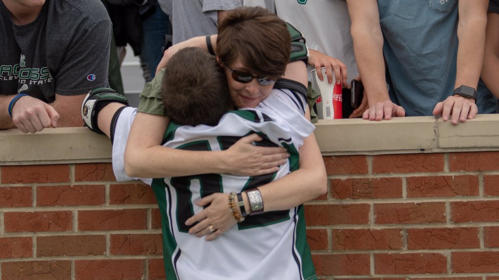 Two of my favorite pictures of all time. Post game down in Georgia - Danny embracing Turner’s mother who, along with a crew of Turners’ closest friends, came to support us in our game vs Mercer. The spirit of #82 lives on everyday here at CSU #TeamTurner82