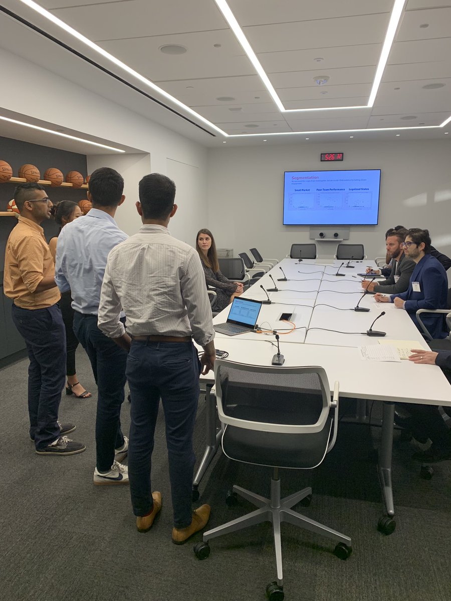 nbastats's tweet photo. Presentations begin!
Teams are now presenting to the judges for the basketball & business tracks. #NBAHackathon https://t.co/eXy7OJmq1U