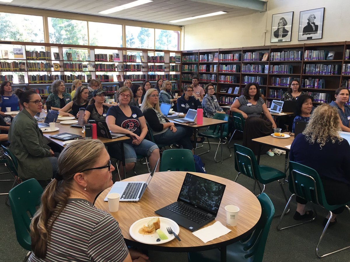 msawoods's tweet photo. @amyjmcmillan Thanks to @libdeborahford for an inspiring morning of @TeachingBooks professional development. We had a great group of English teachers and library professionals from @cslainfo Southern Region 1. 📷 cred: @CathiSpeake https://t.co/nwAlxRB1d1