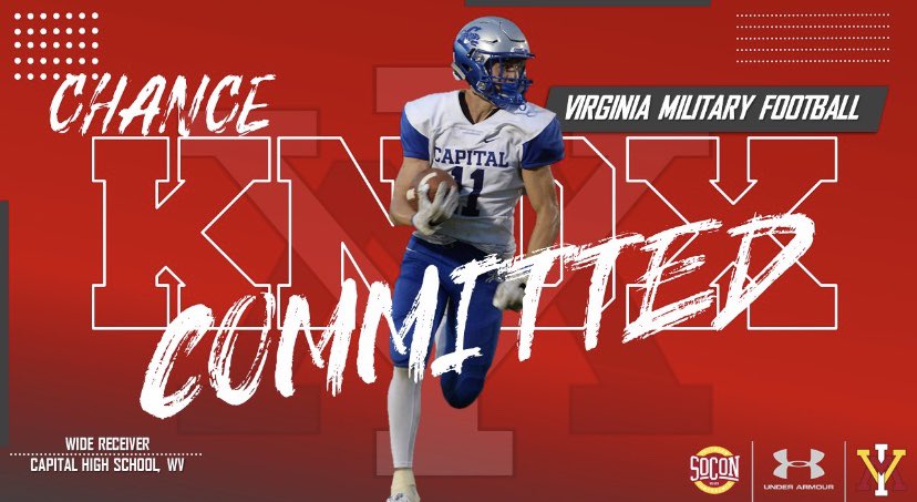 Chance_Knox11's tweet photo. I’m a Keydet..110% Committed to Virginia Military Institute!! #10TD #Post2020 @VMI_Football https://t.co/cbeGIn8FmX