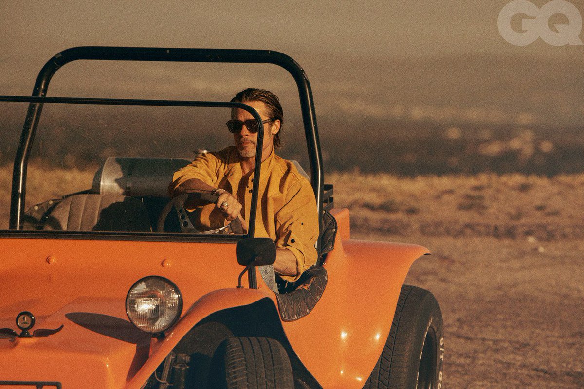 GQMagazine's tweet photo. The eternal cool of Brad Pitt https://t.co/R8ChKPsS5L https://t.co/PRgUzFujv4