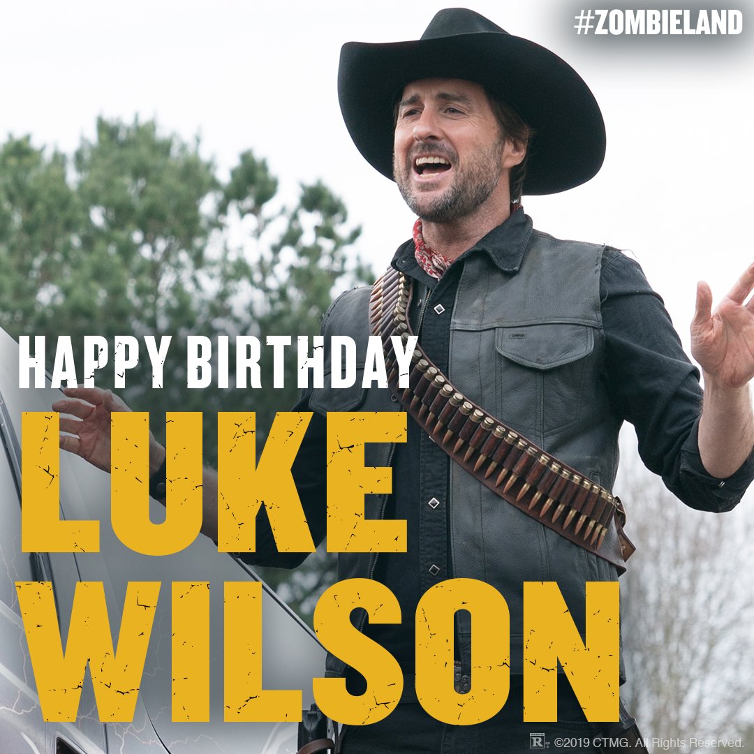 SonyPictures: Happy birthday to Zombieland s Luke Wilson! 