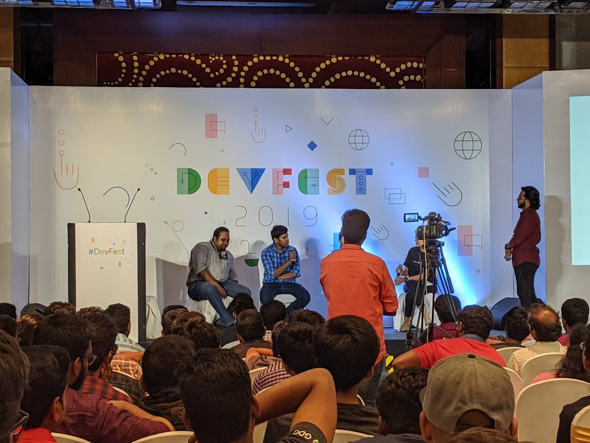 ChMSRohit1's tweet photo. Day well spent at Google Chennai DevFest'19.
Thanks to all organizers, speakers, panelists for the event.
Special thanks to Rishabh Singh, Biswajeet Mallik, Ayush Shekhar, James Ward. 

@GDGChennai @GdgCloudChennai
#DevfestChennai #DevFest #devfest19 #gdgchennai https://t.co/9xK2g2soAO