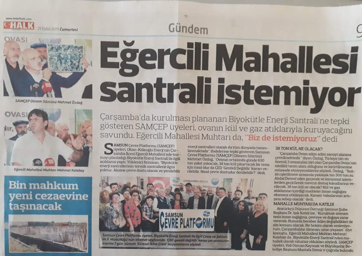 Sanayileşmeyi destekleriyoruz. Ama ülkemin en verimli tarım arazilerinde değil #Eğerciliköyündesantralehayır