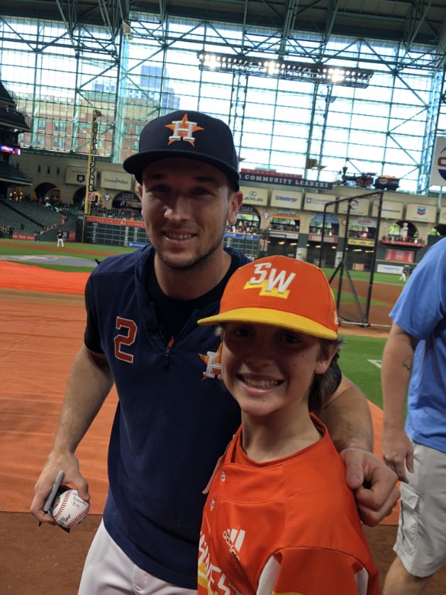 Derek DeLatte II (@derekdelatte7) on Twitter photo About to watch the <a href="/astros/">Houston Astros</a> Clinch!!
A HUGE THANKS to <a href="/ABREG_1/">Alex Bregman</a> for treating #LLWS Champs to the game!! About to watch the <a href="/astros/">Houston Astros</a> Clinch!!
A HUGE THANKS to <a href="/ABREG_1/">Alex Bregman</a> for treating #LLWS Champs to the game!!