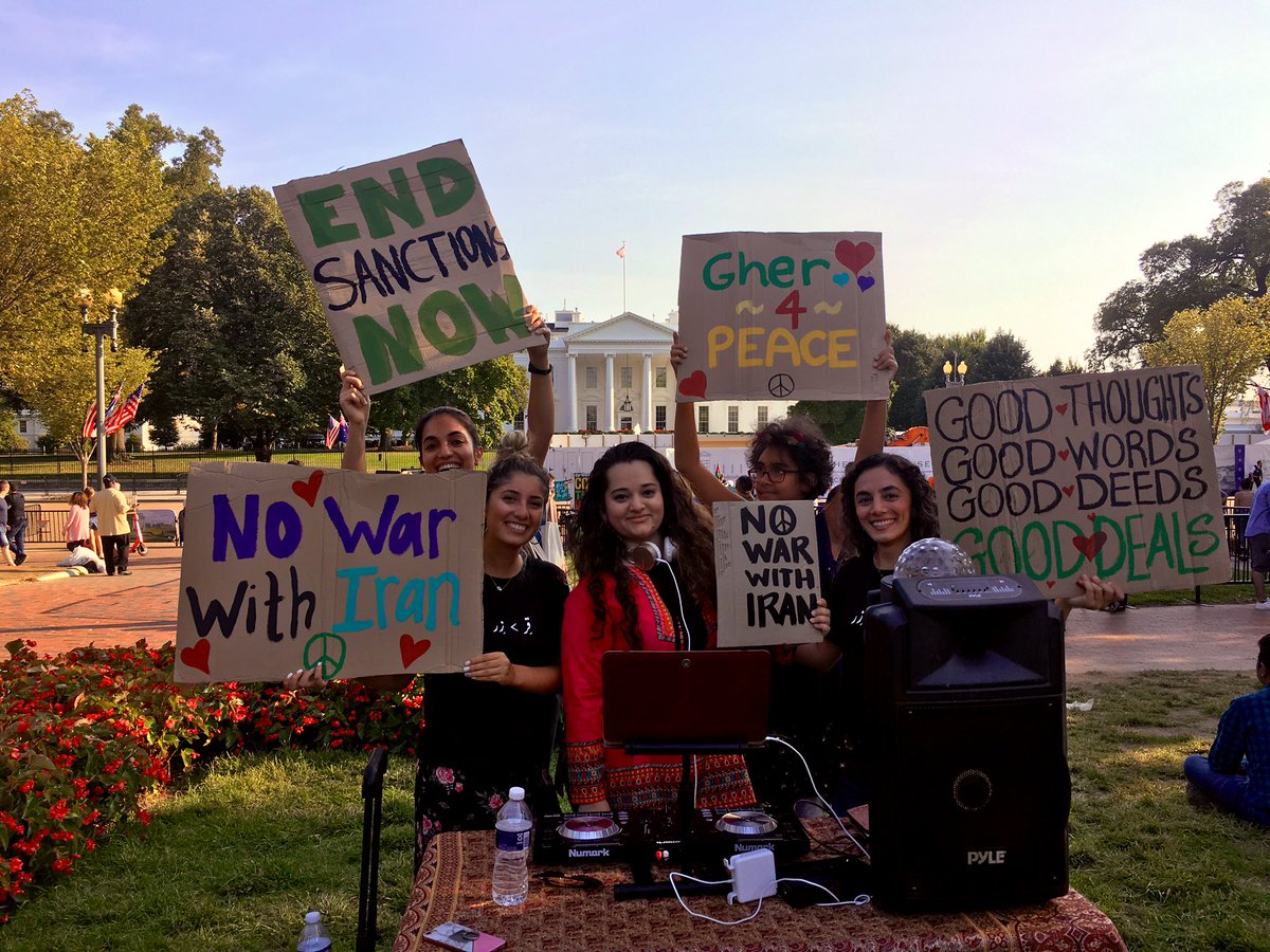 AntiWarShirzans's tweet photo. We came. We saw. We gherred for peace! 💃🏽☮️💕 #gher4peace #peaceday #InternationalDayOfPeace #NoWarWithIran #danceprotest https://t.co/TzpPovtHoE
