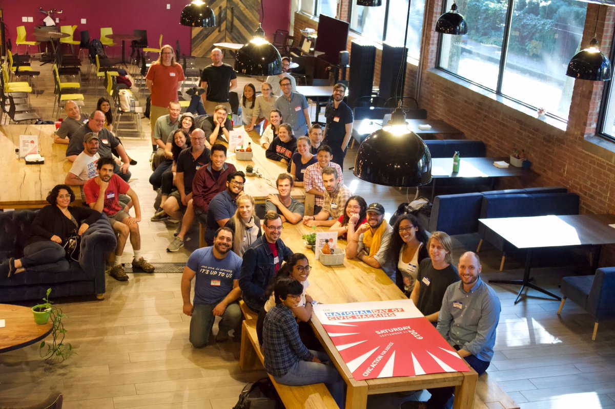 CodeForBoston's tweet image. And that’s a wrap on the 7th annual #NationalDayofCivicHacking. Thanks so much to our amazing partner organizations, volunteer organizers, and especially our attendees for making this event one to remember.