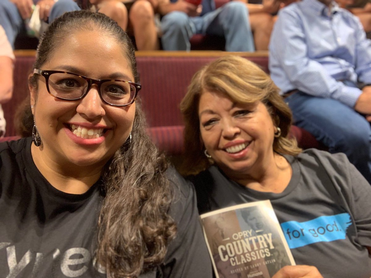 cordalee's tweet photo. When you were named after an old Waylon Jennings song it’s quite the big deal to see the #opry with your mom! Thank you @opry 💜 Texas Girls https://t.co/9stgvQyfU9