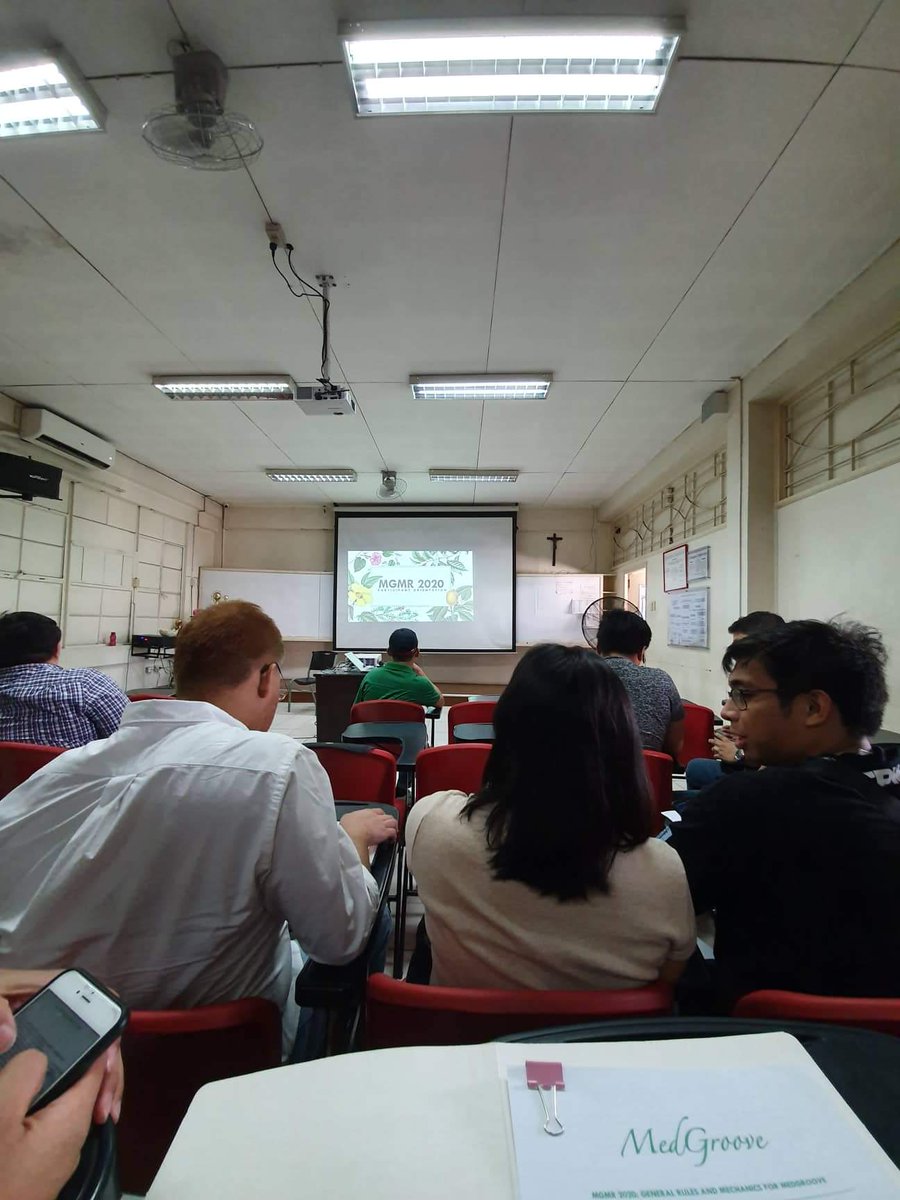 USTMED_TERPS's tweet photo. NOW HAPPENING: MGMR 2020 First Captainsβ Meeting at San Beda University with our Dance Director Dom Poquiz and EVP Arianne Tan #OneTwoTerps ππ https://t.co/CY9hLDW3XN