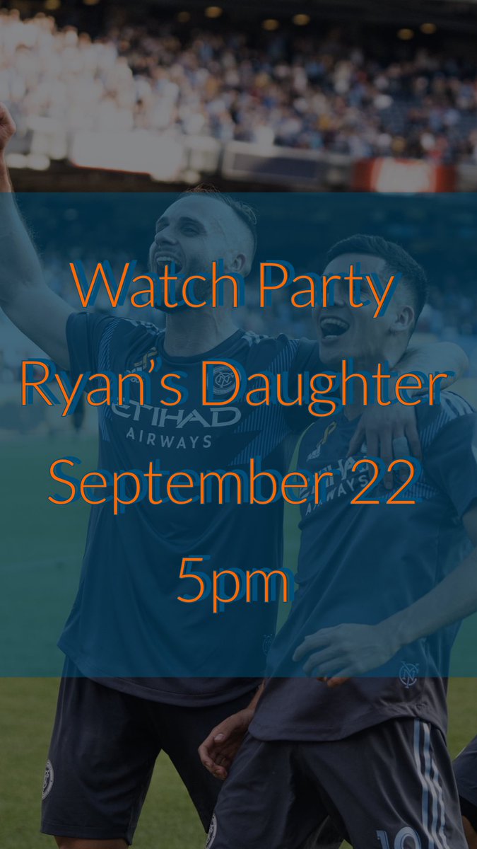New York City SC (@nycitysc) on Twitter photo WATCH PARTY 🚨 🚨 🚨
Tomorrow will be our LAST watch party of the season at <a href="/ryansdaughterny/">Ryan's Daughter</a>. We hope you join us in cheering on our boys in blue WATCH PARTY 🚨 🚨 🚨
Tomorrow will be our LAST watch party of the season at <a href="/ryansdaughterny/">Ryan's Daughter</a>. We hope you join us in cheering on our boys in blue
