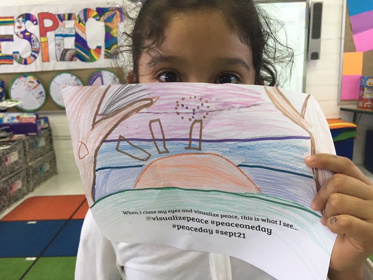 Geckos4thgrade's tweet photo. CIPLC students celebrated #PeaceDay on September 19 and #visualizepeace https://t.co/XP6yoMuOmS