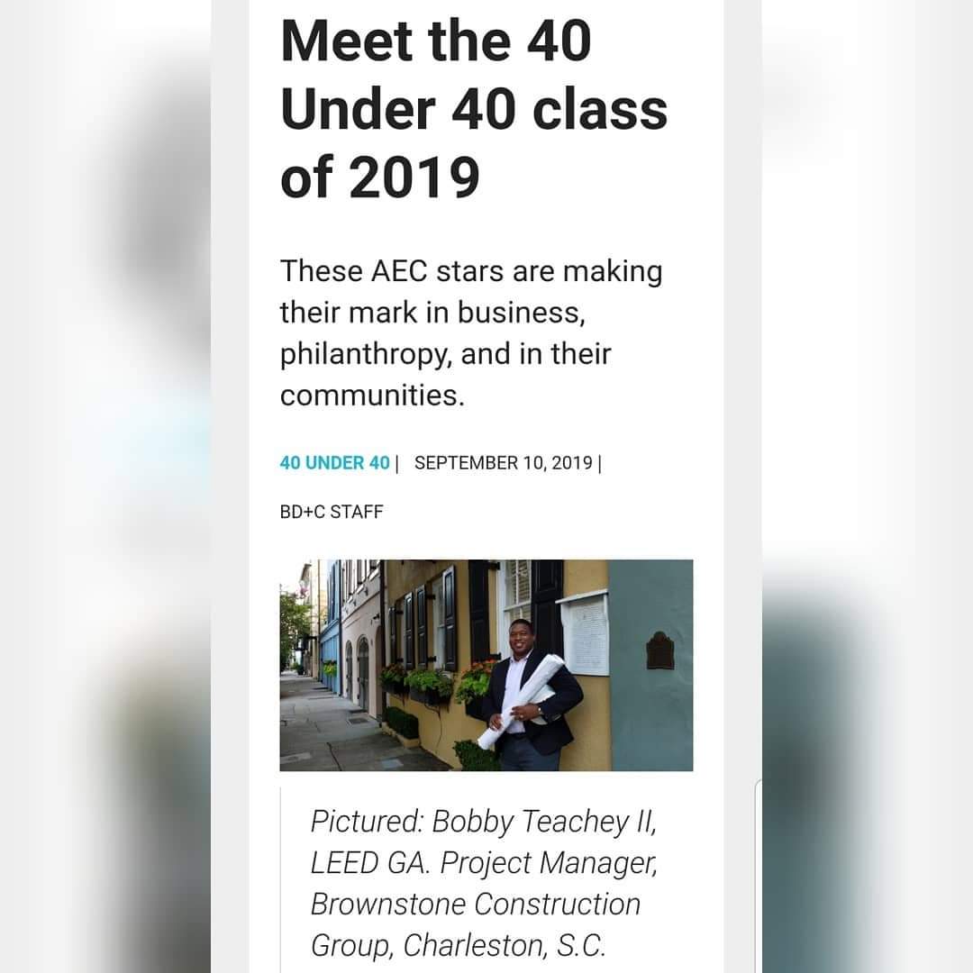 TeasleySl's tweet photo. Congrats to our Civil Eng Alumni, Bobby Teachey, for his 40 under 40 Award. He is doing amazing things in the office and community to show people what Aggie Engineers can do! #NCAT #COENCAT https://t.co/oIScWPtH4t