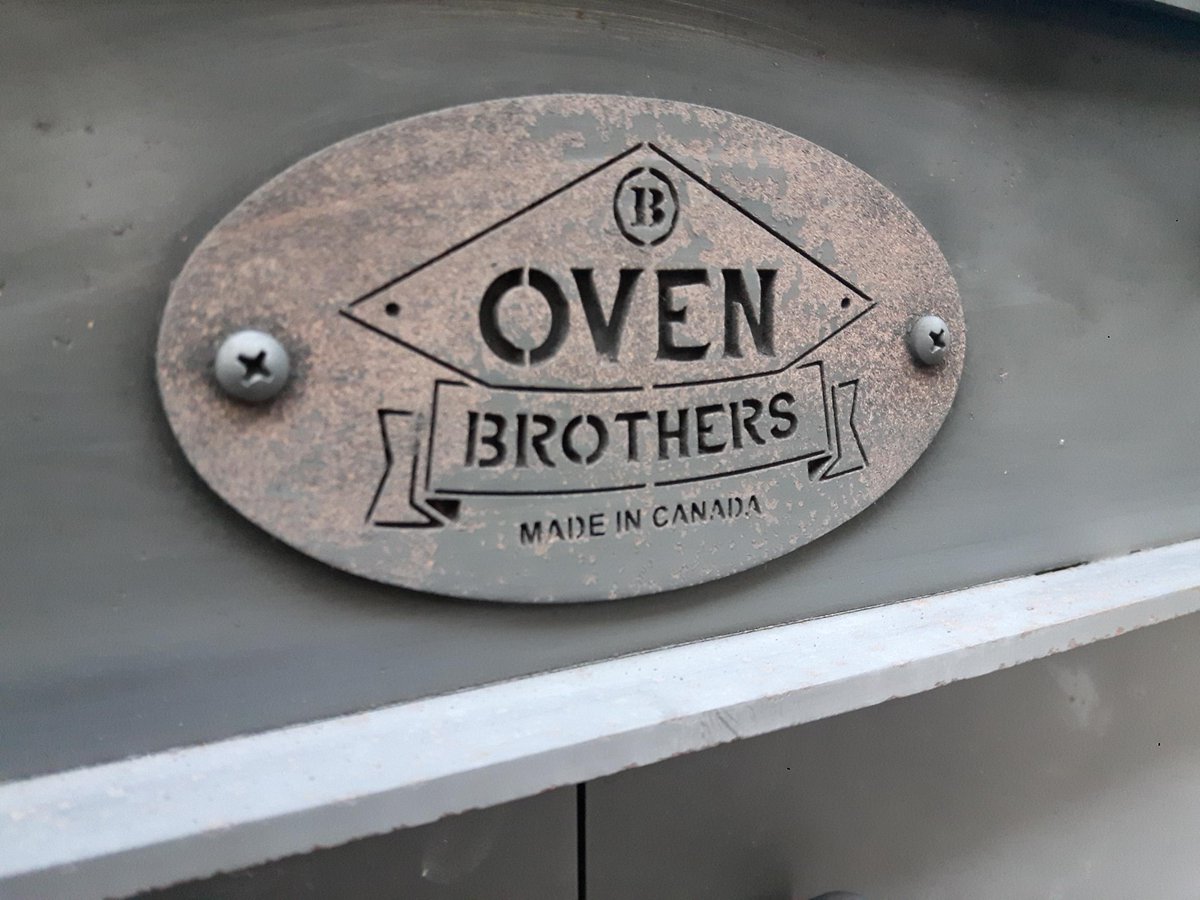 This name plate is from one of the first ever manufactured 'Big Bro' outdoor wood fired ovens. Check out the patina on this bad boy!

#badassovens 
#ovenbrothers 
#patinarocks
#showusyours
#canadianmade 
#bigbro 

Visit us at bbqing.com &amp; ovenbrothers.ca