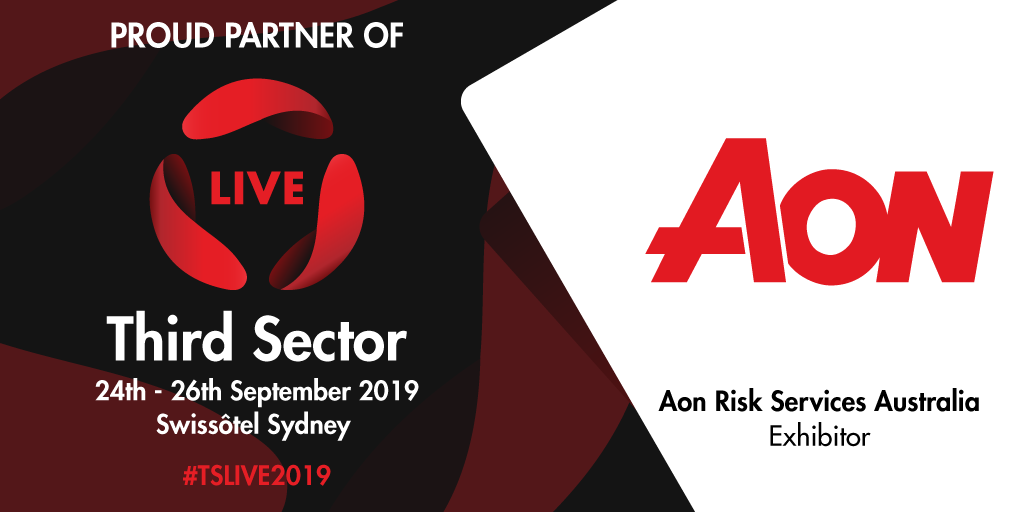 ThirdSectorL's tweet photo. TSLive2019 is happening on the 24th and 25th of Sept. Have you register yet? We will have Aon Risk Service Australia as one of the exhibitors. Aon brings together its depth of risk and people solutions to enhance business outcomes. #TSLive2019 https://t.co/f0xJTKDj2v https://t.co/VVlVbbPD0u