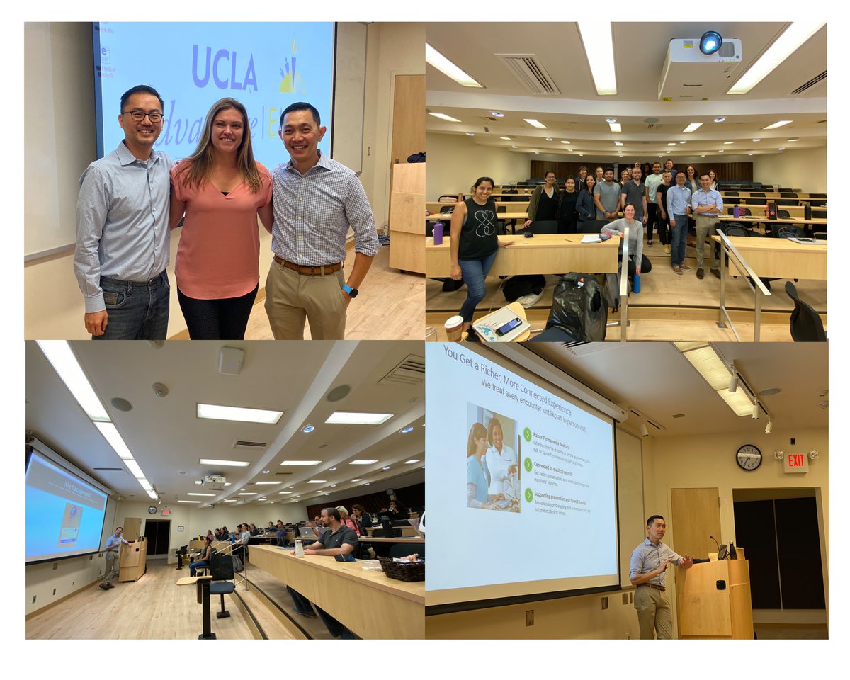 jtanouye's tweet photo. Thanks @briannguyenmd for guest lecturing for the #UCLA #emph class today! The class really enjoyed your talk! Great to also have @wally_stephanie coming back for more after graduating just last summer. https://t.co/ndOzU8lhgJ