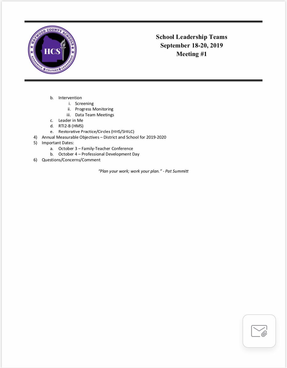 hassell_joey's tweet photo. Completed school level leadership team mtgs this past week. #inspectwhatyouexpect ✔️ @haywoodhigh’s team was on point w/ their work! @InstructUP’s #IPGs provide a clear focus. @achievethecore #curriculummatters @LearnZillion #GuideBooks @AgileMind 💜 #OpportunityHaywood https://t.co/E9OucOnQIg