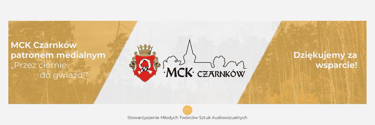 Stow_MTA's tweet photo. Do naszych patronów medialnych dołączają:

Polpora Zegarki
Miejskie Centrum Kultury w Czarnkowie 
oraz
Tvasta 

#patronimedialni
#PrzezCiernieDoGwiazd
#film https://t.co/ajzxdM4oyq