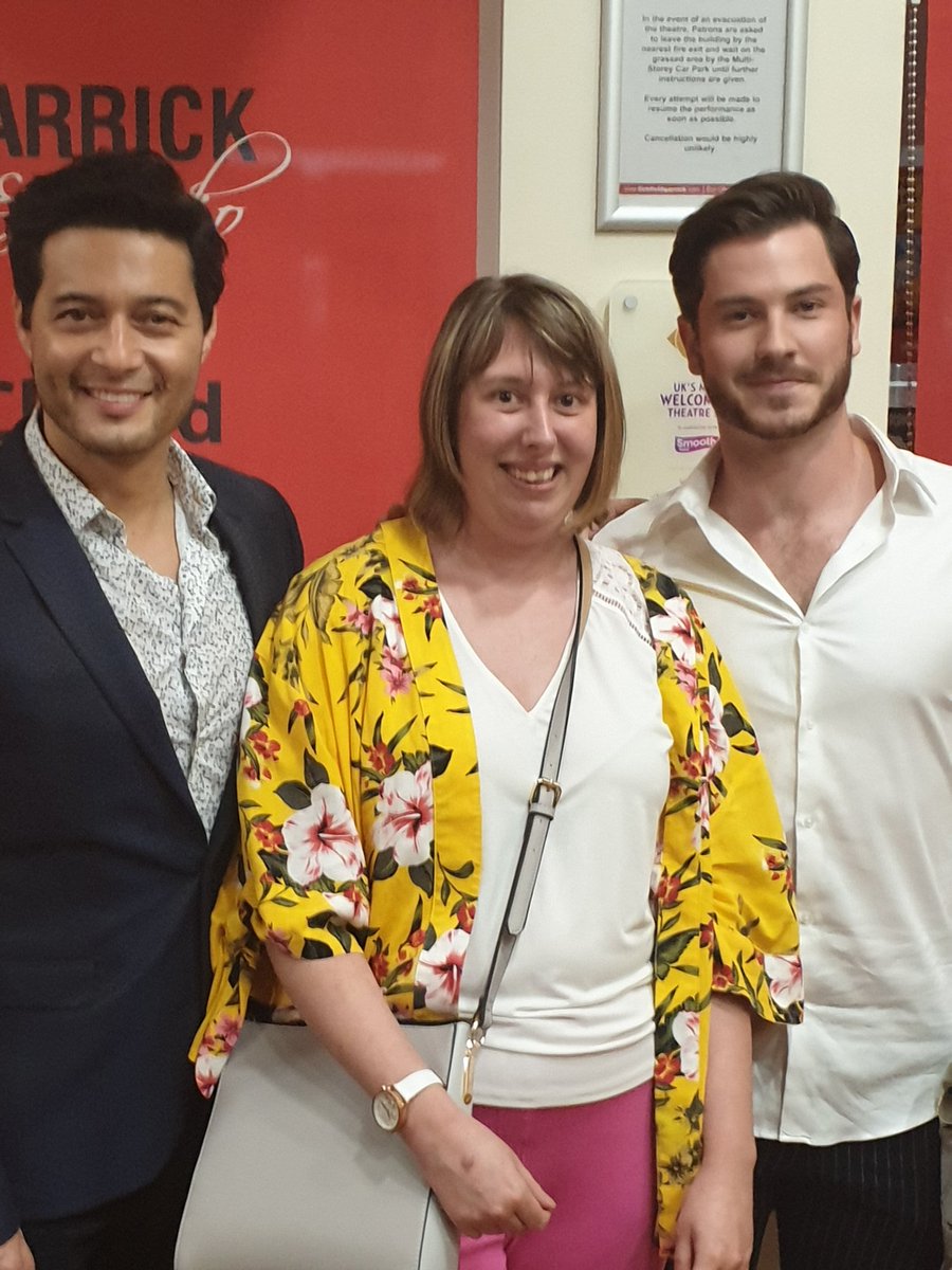 Just got home after an amazing night <a href="/The_Garrick/">Lichfield Garrick 🎭</a> watching <a href="/leemeadofficial/">Lee Mead</a> but as a bonus got to meet these 2 gorgeous guys <a href="/stephenrahman_h/">StephenRahman-Hughes</a> <a href="/_TobyAlexander/">Toby-Alexander Smith</a> made an <a href="/bbceastenders/">BBC EastEnders</a> fan very happy ! 😁💕🎭