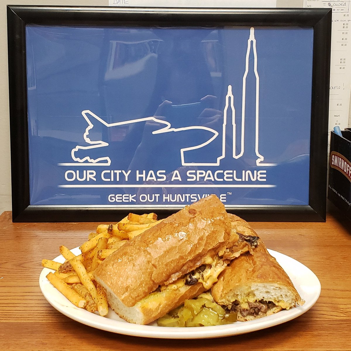 Today's special: 12 inch philly cheesesteak made with skirt steak, sauteed onions, and beer cheese with your choice of side for $12.99!