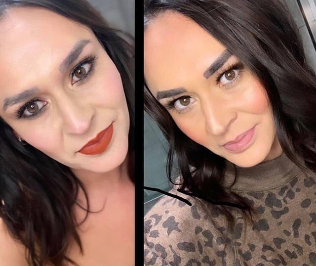 AmyFergen's tweet photo. Traditional makeup (left) vs Maskcara makeup (right)🤯 I think we should all post our old routines vs maskcara routine and I would love to know how you feel about it? 
#maskcaramakeup #maskcaraartist #makeup#beauty#girl#bossbabe#laptoplife#selflove#su… https://t.co/orntugDKG1 https://t.co/IO8ZC0QHYz
