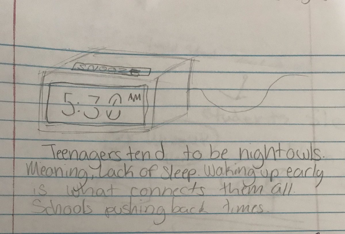 Jacque_Bayless's tweet photo. Ss started each day this week with #NWP #C3WP writibg into the day. First time trying it in class. 7th graders dove in and thought if interesting solutions to complex issues. ❤️ #CRMS #LearnwithBayless https://t.co/ALYRsyrlsd