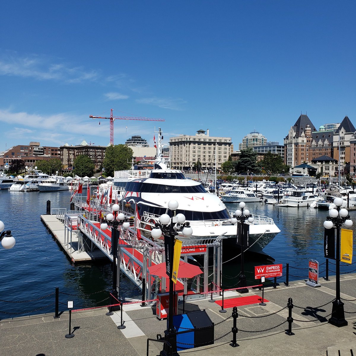 Saying hello to our gorgeous neighbour, @v2vvacations! Ain't she a beaut?

#yyj #victoriabc #VancouverIsland #pnw #explorevictoria