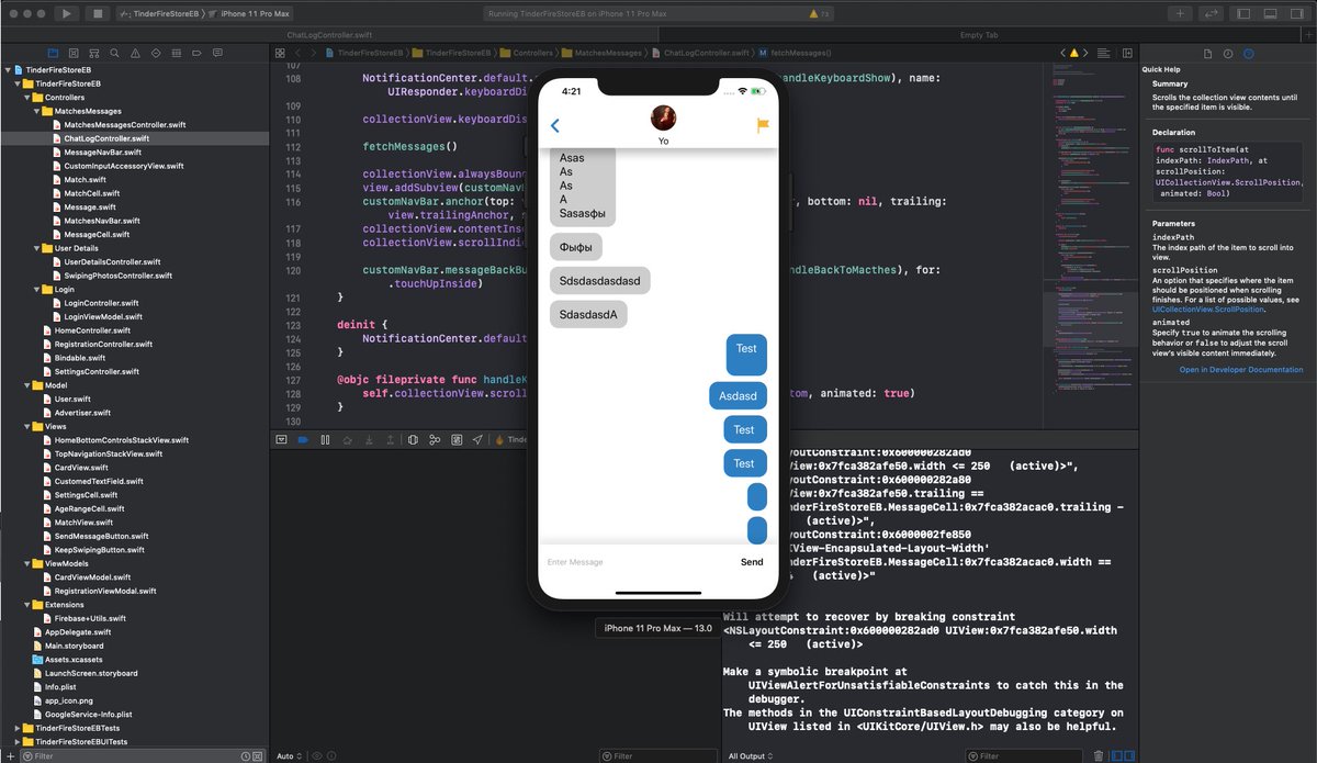 eugeneiosdev's tweet image. Daaaamn ! Xcode 11 everyone! It didn’t break my Swift 5 app and it even ran it on iPhone 11 pro. I wanna cry a little. Thank you @Apple #iOS13 #Xcode11