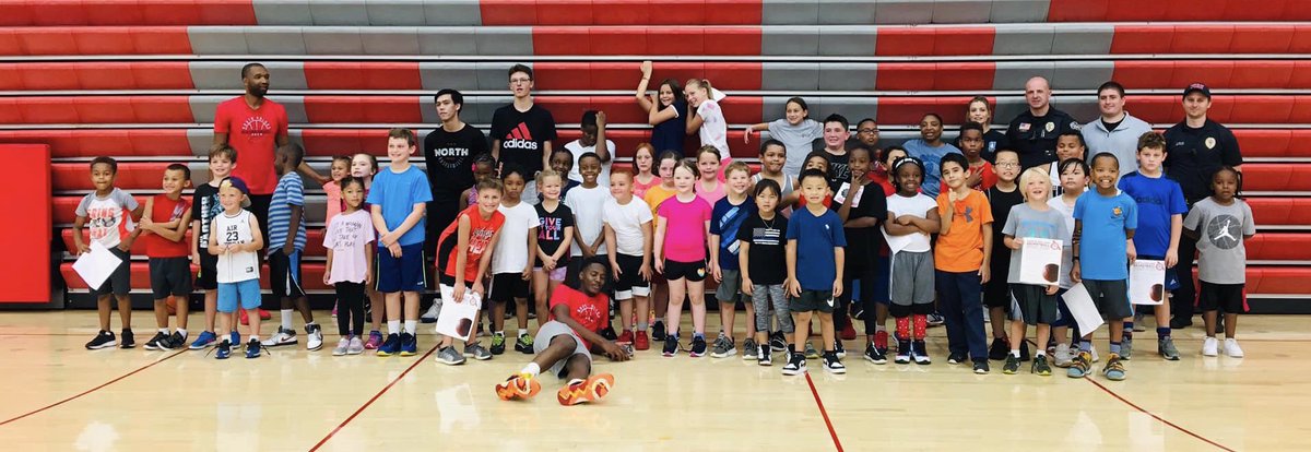 NSPPD along with NSPFD and NHS hosted a basketball event for children.