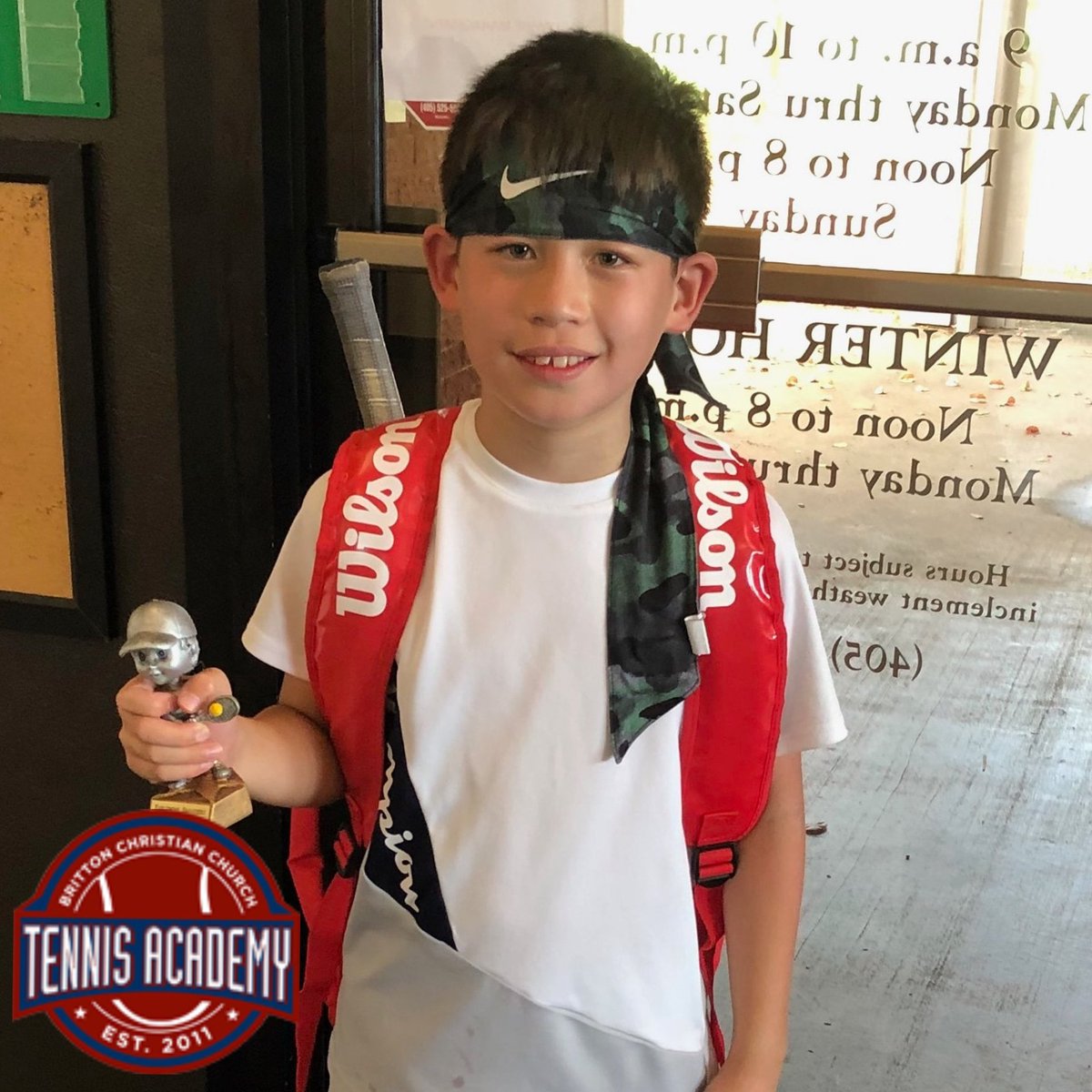 brittontennis's tweet photo. Congratulations to Hayden Shriner who played in his very first tournament today and brought home 2nd place in the Earlywine Smashers tournament. We are so proud of you! #tennis #bccta https://t.co/DA5IeslaHJ
