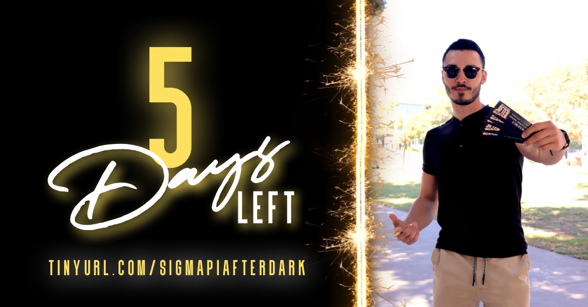5️⃣ MORE DAYS UNTIL #SigmaPiAfterDark 🙌🏽