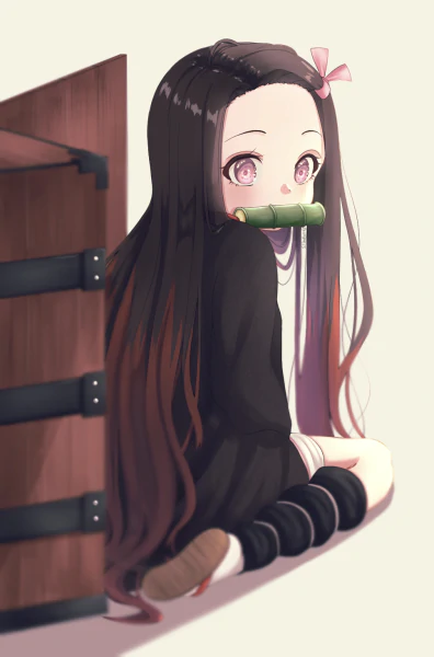 Alpha Sekai SensenさんがTwitterに投稿した竈門禰豆子(鬼滅の刃)のイラスト。