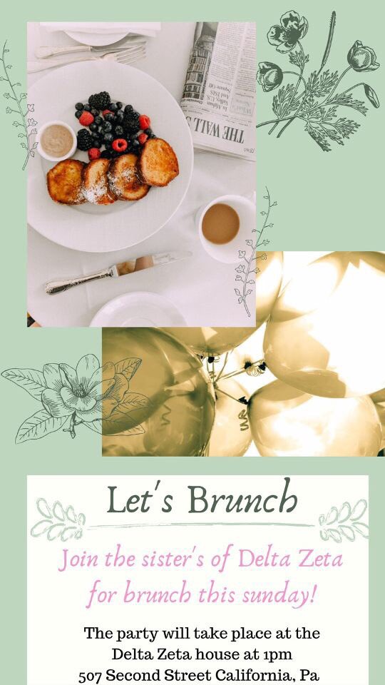 Come see our girls tomorrow at 1pm! We will be hosting a brunch at our house, 507 2nd St 💚