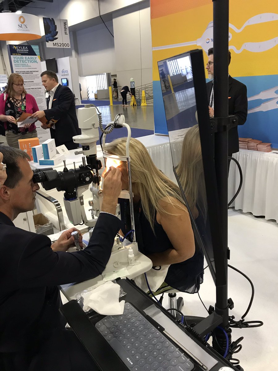 Getting a TearCare treatment <a href="/VisionExpo/">Vision Expo</a> ... Update, eyes feel great!