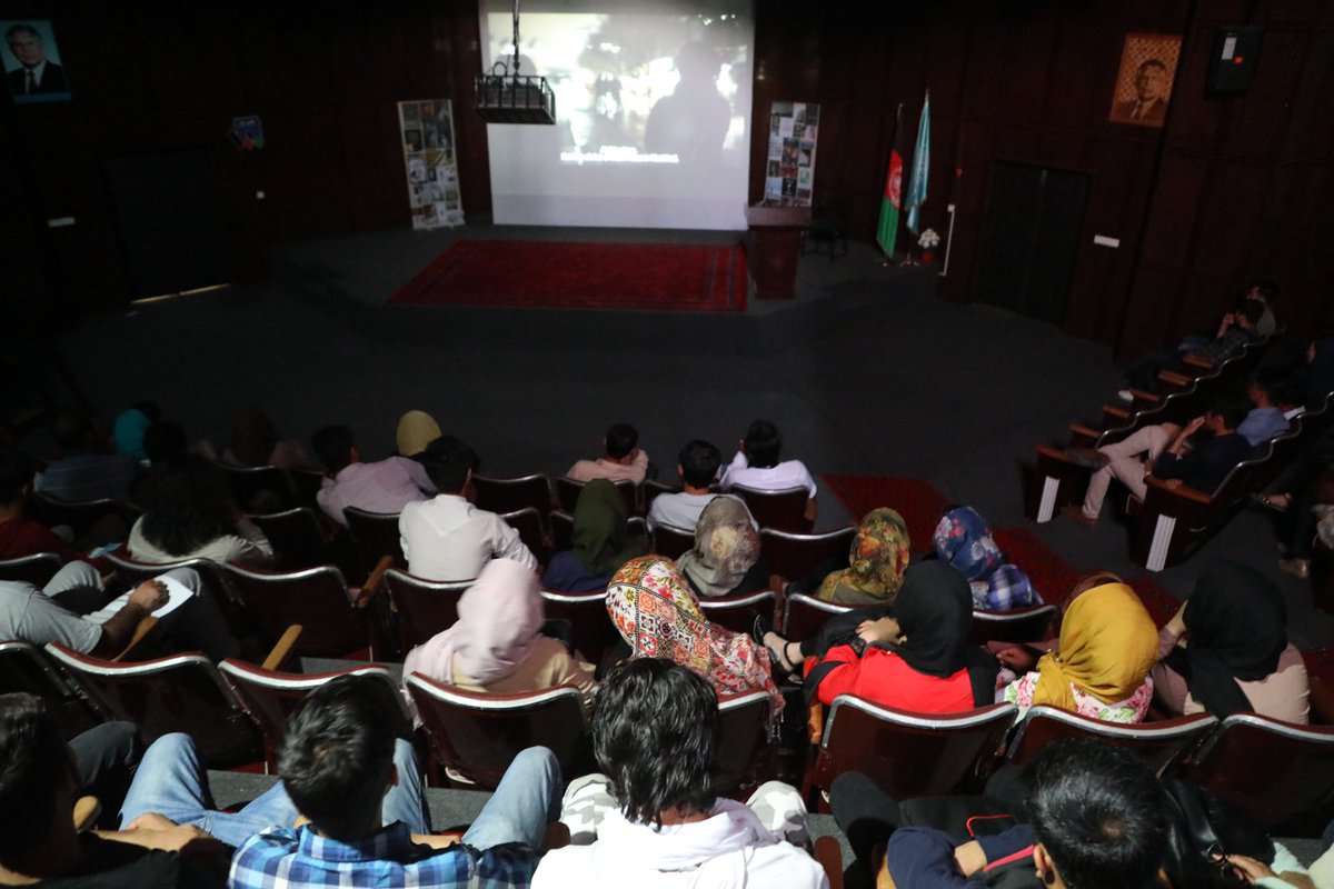 #Finding_Farideh Iran's pick for #Oscars_2020 screened at the 5th Herat-International Women's Film Festival, followed A &amp; Q with the presence of director at Kabul University, Faculty of Fine Arts Auditorium, on Wednesday August 28, 2019.