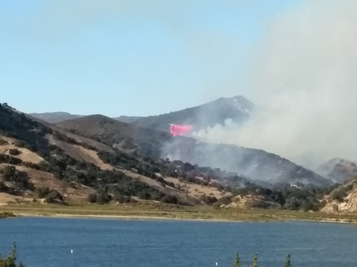 BradGentzel's tweet image. #Beonksby #LopezFire 
Lopez lake camp grounds in Arroyo Grande Ca. The edge of the Los Padres national Forest.