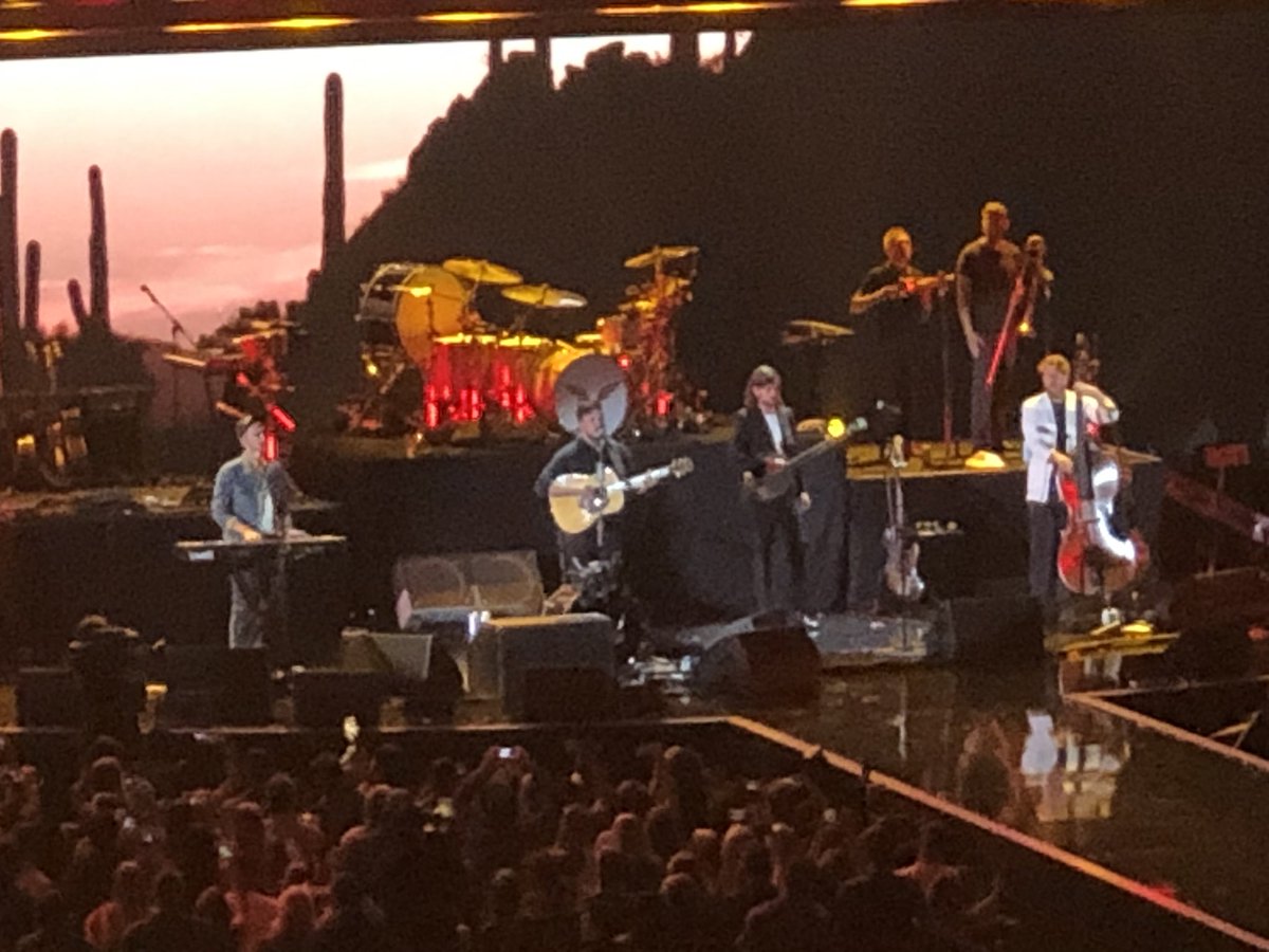 johnnykats's tweet photo. Some @MumfordAndSons action ... remember they played #BoulevardPool at the #Cosmopolitan in 2011 ... #iHeartFestival2019 https://t.co/h9LsbXKyUh