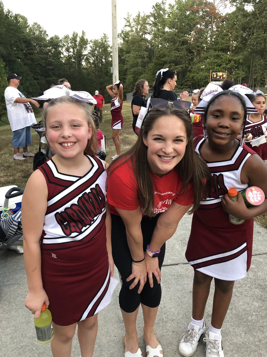 I love being able to support my students in and out of the classroom! Stopped by the Cardinals football game tonight! #oneccps #crenshawcardinals #gocardinals