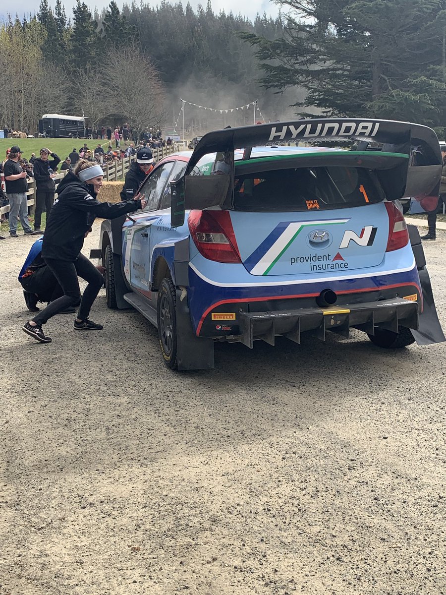 AshleySprintNZ's tweet photo. No new records this round. @HaydenPaddon still leads the event, but a surprise from driver Matt Summerfield coming in 3rd #afr19 #winmaxbrakepads #paddonrallysport #hyundainz https://t.co/bSur4P1tvw
