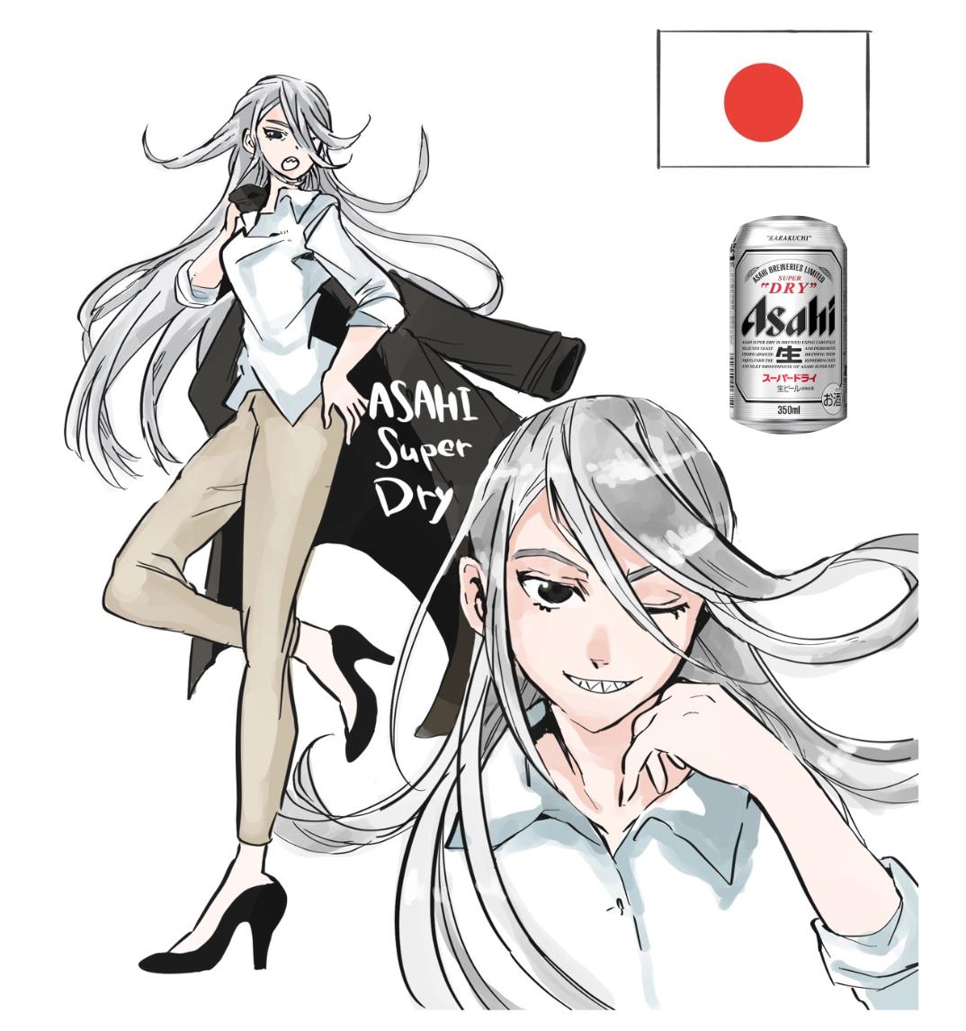 KomugiWatanabe's tweet photo. Today is SuperDry woman ver. #kanpai🍺

#webtoon #manwha #originalcharacters #gijinka #originalart #mangastyle #mangadrawing  #tokyoart #그림쟁이분들_그림발전_보여주세요 #lookatmyart #beerart #ipadart #kawaiigirl #igersart #beerlover #asahibeer #画画 #插畫 #그림그리기 #그림연습 https://t.co/ikUvXHYpCt
