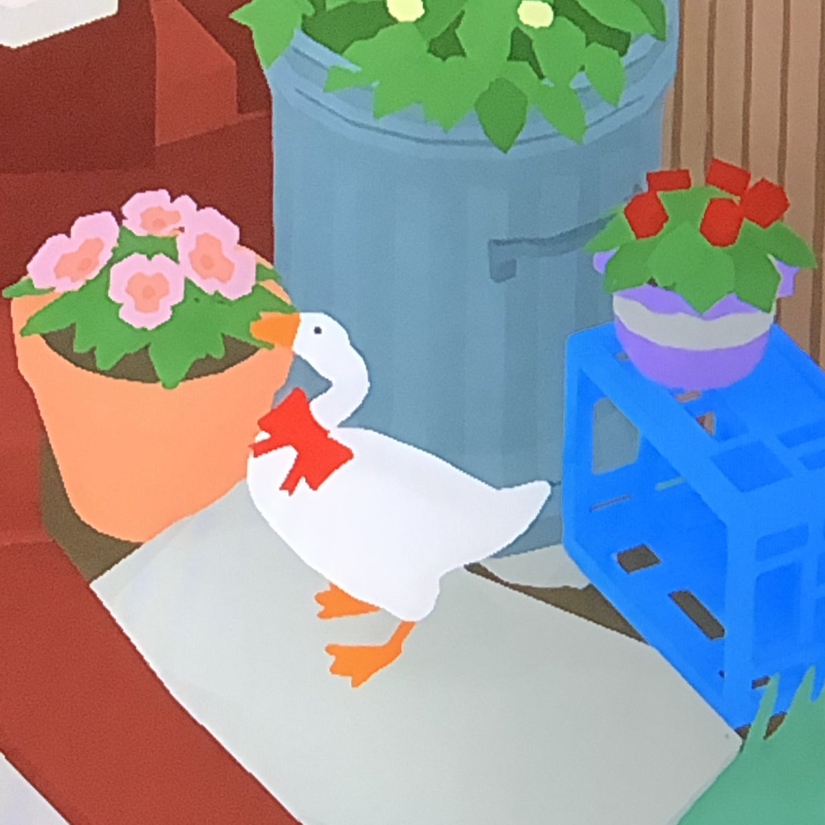 🌸 emmy 에미 💓 oberonccini on Twitter: "Best part about Untitled Goose Game:  everything. I just have one complaint: WHY CANT I KEEP THE RIBBON ON MY  GOOSE FOREVER 🎀😭😭😭😭😭 https://t.co/nxG42epB5f" /