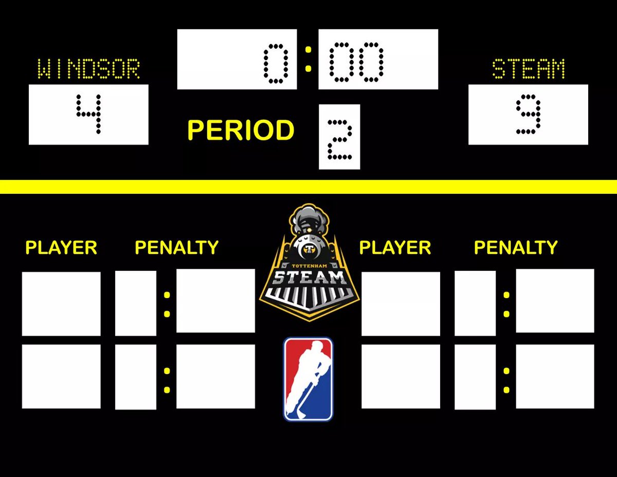 TottenhamSteam's tweet photo. Big win for the Steam in Windsor. The Aces tried to mount a comeback as we ran into penalty trouble but we held on for a massive 2 points on the road in the @TheGMHL South Division https://t.co/uUvqateZGr