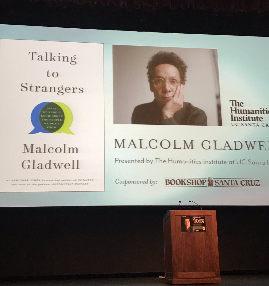 UCSCevents's tweet image. T-10 until Malcolm Gladwell takes the stage @ucsc Thank you for making this possible @BookshopSC @UCSCTHI #ThinkUCSC
