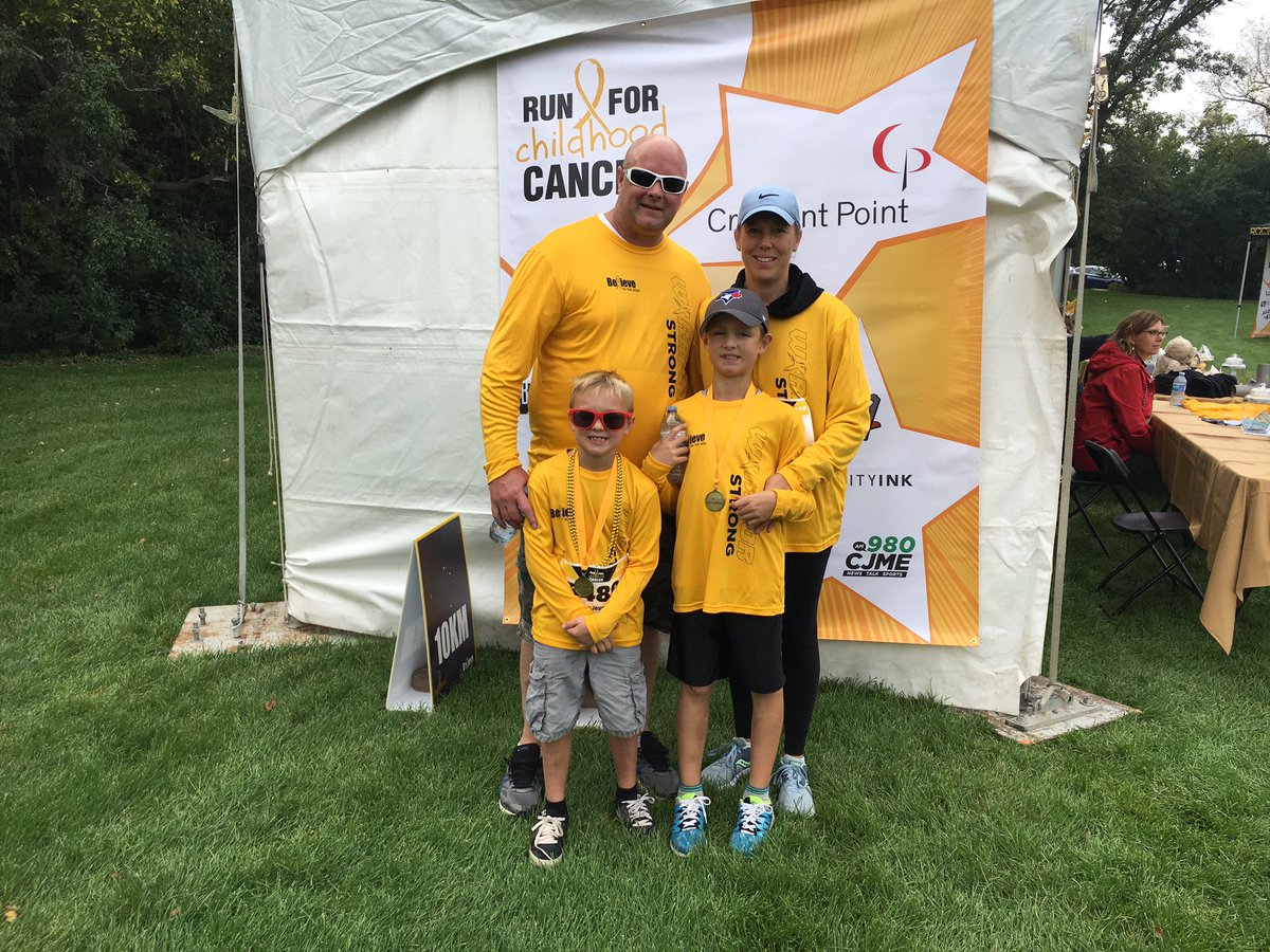 Run for childhood cancer  #believeinthegold