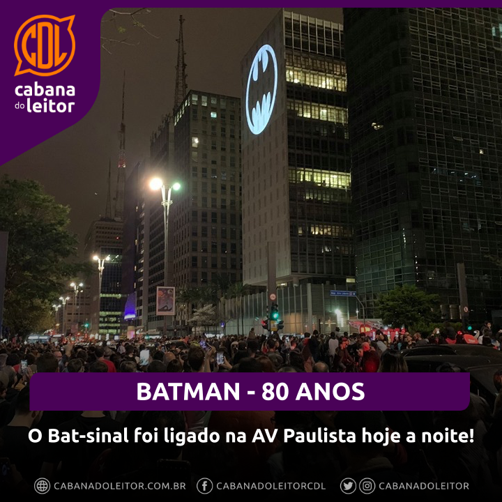 CabanaDoLeitor's tweet photo. Em comemoração aos 80 anos do Batman, a Warner ligou em Sampa o Bat-sinal em plena avenida paulista.
.
.
.
.
.
.
#Batman #BatmanDay #dccomics #Batsinal #WarnerBros https://t.co/mnRMoTZn3W